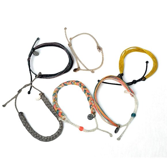 Pura Vida Woven Bracelet Set Mixed Colors & Designs Waterproof Cord Unisex - Picture 1 of 6